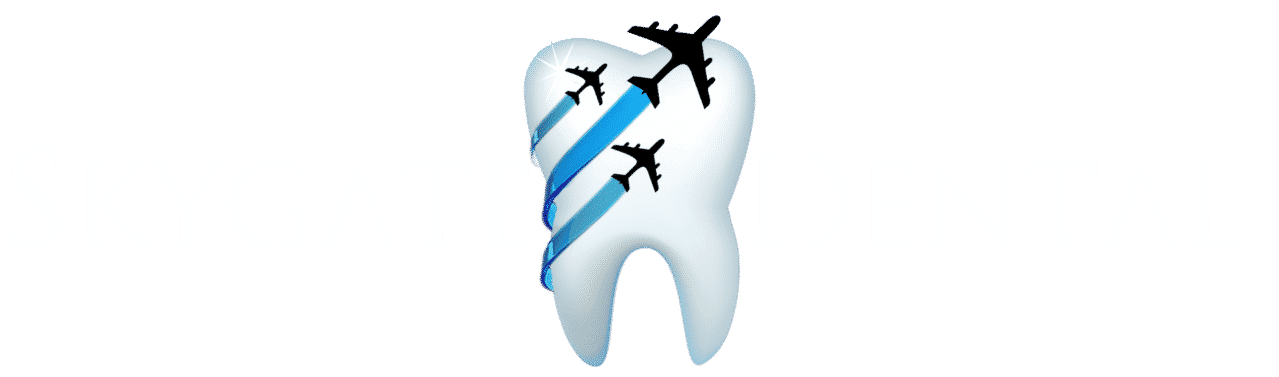 Skygate Dental Logo White